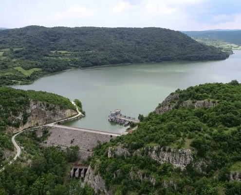 Grliško jezero - brana